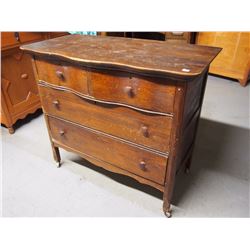 Antique Wooden 4 Drawer Dresser, 40”x21”x36”
