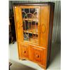 Image 2 : Antique Wooden China Cabinet With Glass, 33”x13”x59”