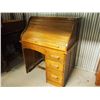 Image 1 : Antique Wooden Roll Top Desk, 36”x27”x50”