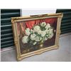 Image 1 : White Flower Picture With Frame, 36”x30”