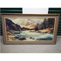 Landscape Picture With Frame, 55”x31”
