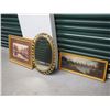 Image 1 : Wall Pieces (3) (Pictures With Frames (2) Mirror)