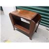 Image 1 : Wooden Magazine Rack, 27”x13”x22” (Needs Refinishing)