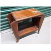 Image 3 : Wooden Magazine Rack, 27”x13”x22” (Needs Refinishing)