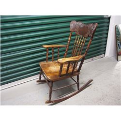 Wooden Rocking Chair (Slight Damage)