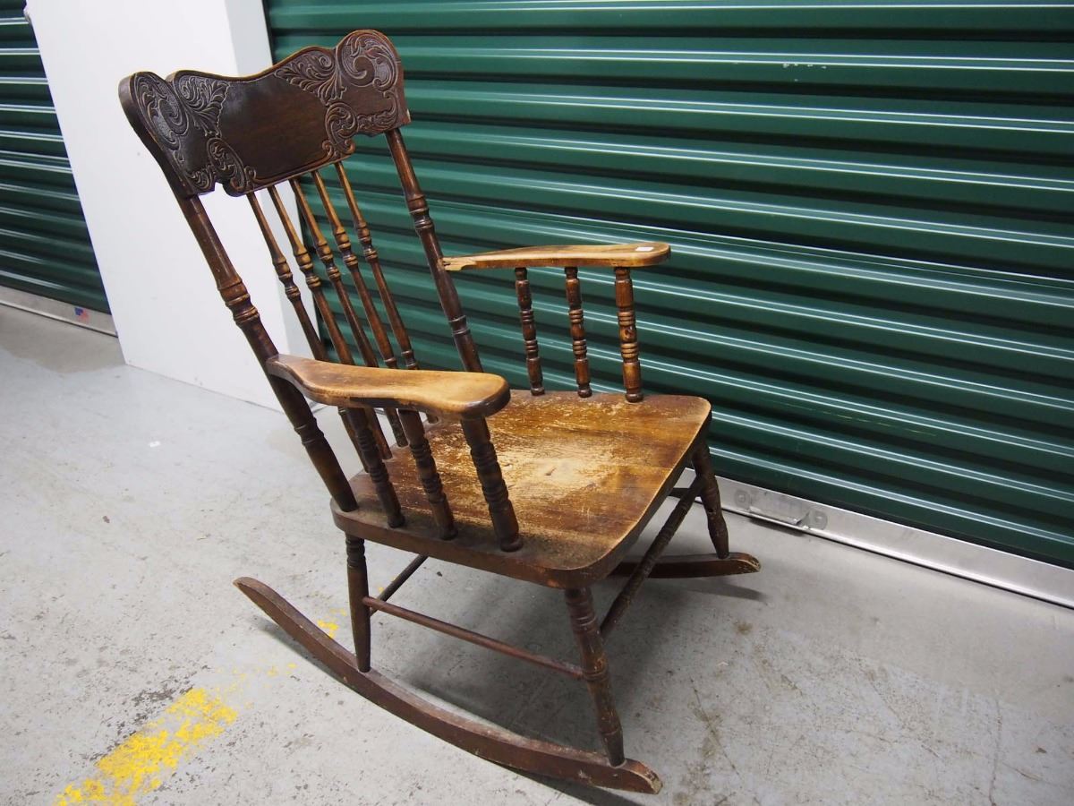 Wooden Rocking Chair (Slight Damage)