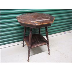 Wood Parlour Table, 24”x24”x30”