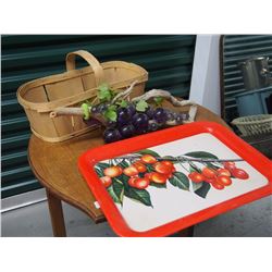 Lot of Misc (Basket, Platter, Art Deco)