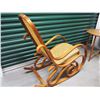 Image 2 : Wooden Wicker Rocking Chair