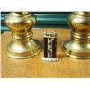 Image 2 : Two Large Brass Candlestick Holders and Table Lighter (2)