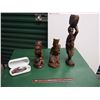 Image 1 : Three African Wood Statues and Camping Multi-Tool