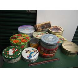 Huge Lot Of Tins (~13)