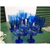 Image 1 : Lot Of Blue Glassware, (4) Sets Of Four, W/ Extra