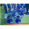 Image 2 : Lot Of Blue Glassware, (4) Sets Of Four, W/ Extra