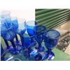 Image 3 : Lot Of Blue Glassware, (4) Sets Of Four, W/ Extra