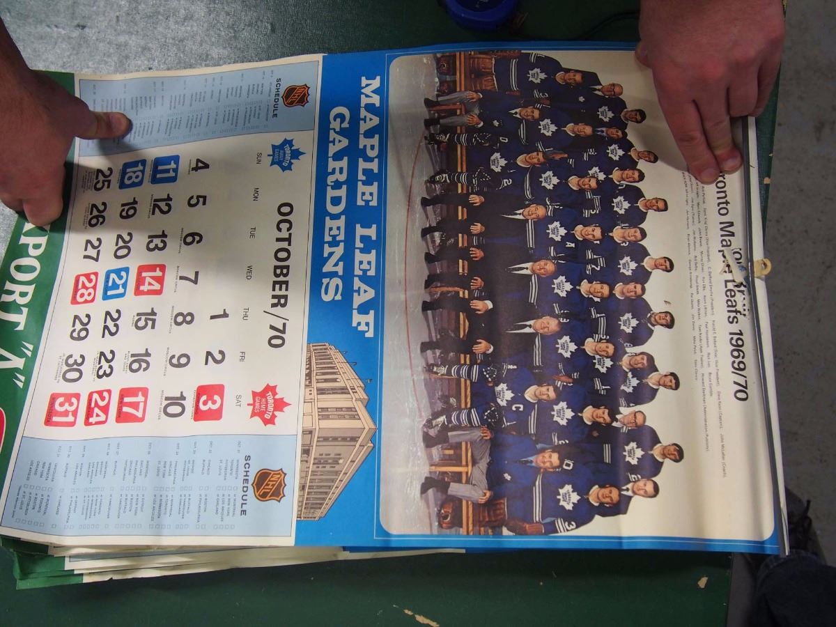 Toronto Maple Leafs 19691970 Export A Calendar (2)