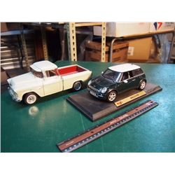Chevy Truck, Mini Cooper Metal Vehicle Models