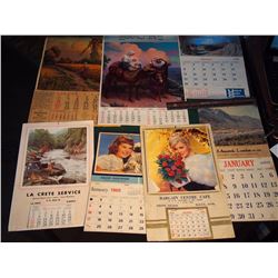 Lot Of 1960s Calendars (Hague Sask, Stienbach Man, UGG, La Crete Ab)