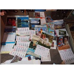 Lot Of 1970s Calendars (Lots of Hague Sask, Warmen Sask, Rosthern Sask, Saskatoon, Rexal)