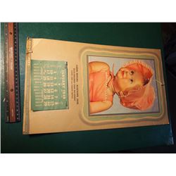 1949 Calendar, Rosetown, Sask