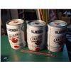 Image 2 : Lot of Molson Canadian Bubba Cans (3): Saskatchewan Roughriders (2), Don Cherry)
