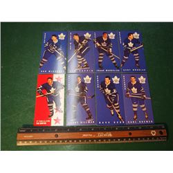 Lot of Toronto Maple Leafs 1964-65 Parkhurst Tallboys Re-print Hockey Cards (8) (Keon, Norton)