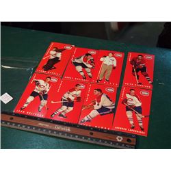 Lot of Montreal Canadiens 1964-65 Parkhurst  Tallboys Re-print Hockey Cards (8) (Beliveau, Worsley)