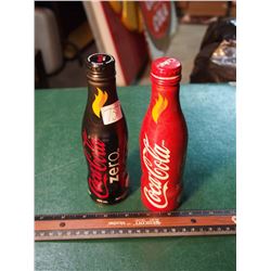 Lot Of Coca-Cola Vancouver 2010 Olympic Torch Relay Bottles (2). (Coca-Cola Zero Bottle Is Unopened)