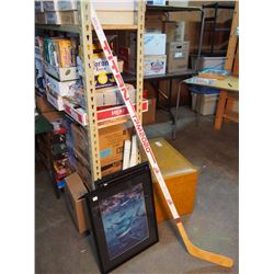 Wayne Gretzky, Diet Coke Titan Wood Hockey Stick, Model TPM 2020, Print Autographed