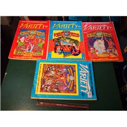 Lot of Variety Magazines (4) (Ringling Bros, Barnum & Bailey Circus)