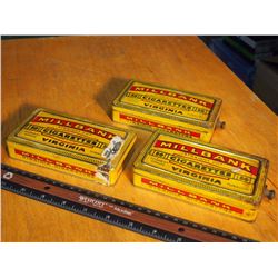 Millbank 50 Cigarette Tins (3), Factory #6