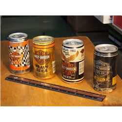 Harley Davidson Sturgis Beer Cans (5) (88’, 93’, 92’, 88’, 94’(Full))