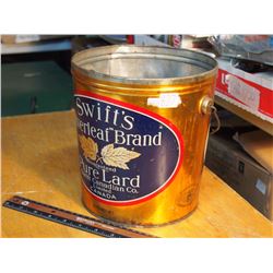 Swift’s Silverleaf Brand Pure Lard 10lb Pail