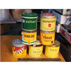 Assorted Tobacco Tins (8)