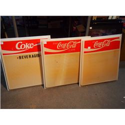 Plastic Enjoy Coca-Cola Menu Boards (3)