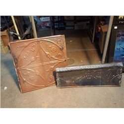 Ceiling Tiles (2) 19”x19” & 24”x10”