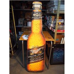 Genuine Draft Miller DS Advertisement, Cardboard, 5’x19”