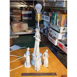 Figural Lamp With Extra Figures (3)