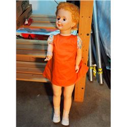 Walking Doll, 38” Tall, 1950’s