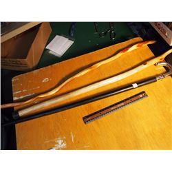 Walking Sticks (3) (Brass, Silver, Willow)