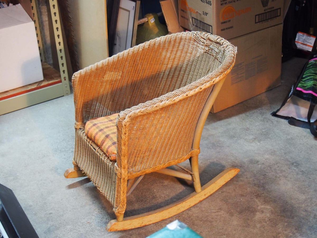 Antique Child’s Wicker Rocking Chair