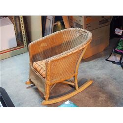Antique Child’s Wicker Rocking Chair