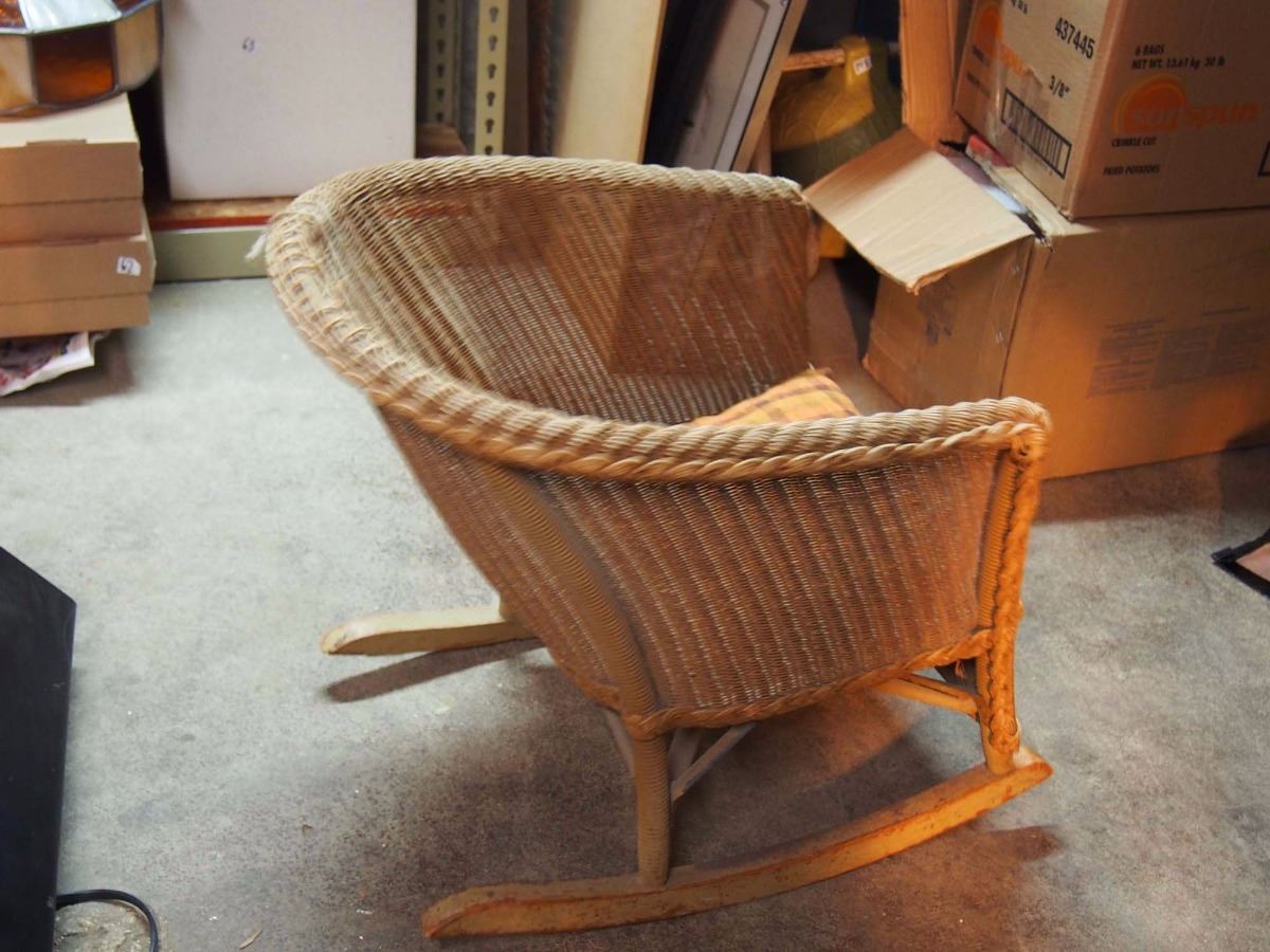 Antique Child’s Wicker Rocking Chair