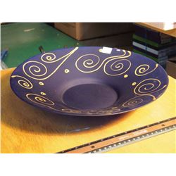 24kt Gold Hand Crafted Glass Dish