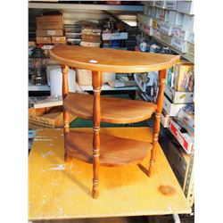 Walnut End Table, 22”x24”x11”