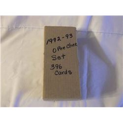Complete Set 1992-93 O-Pee Chee Hockey Cards (396 Cards)