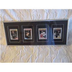 Framed Gretzky Cards (4 Cards, 1992 O-Pee Chee)