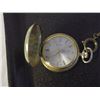 Image 1 : Birks 17 Jewel Calendar Pocket Watch And Chain Swiss Made (Not Working, Over Wound)