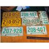 Image 1 : Assorted Saskatchewan License Plates (7)(1960s)