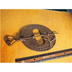 Chimney Draft Dampner, Smart’s Borckville Champion 8” Reversible Steel Pin